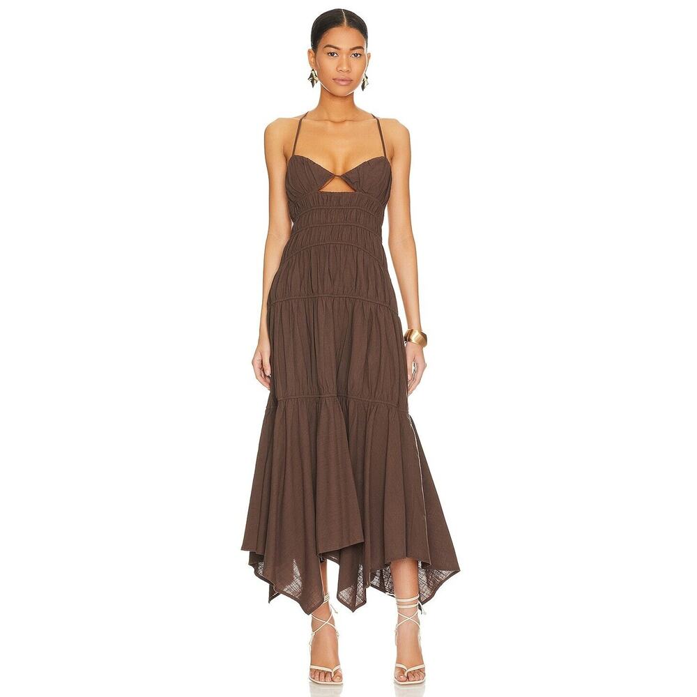 SNDYS Tahlia Dress - S - Brown